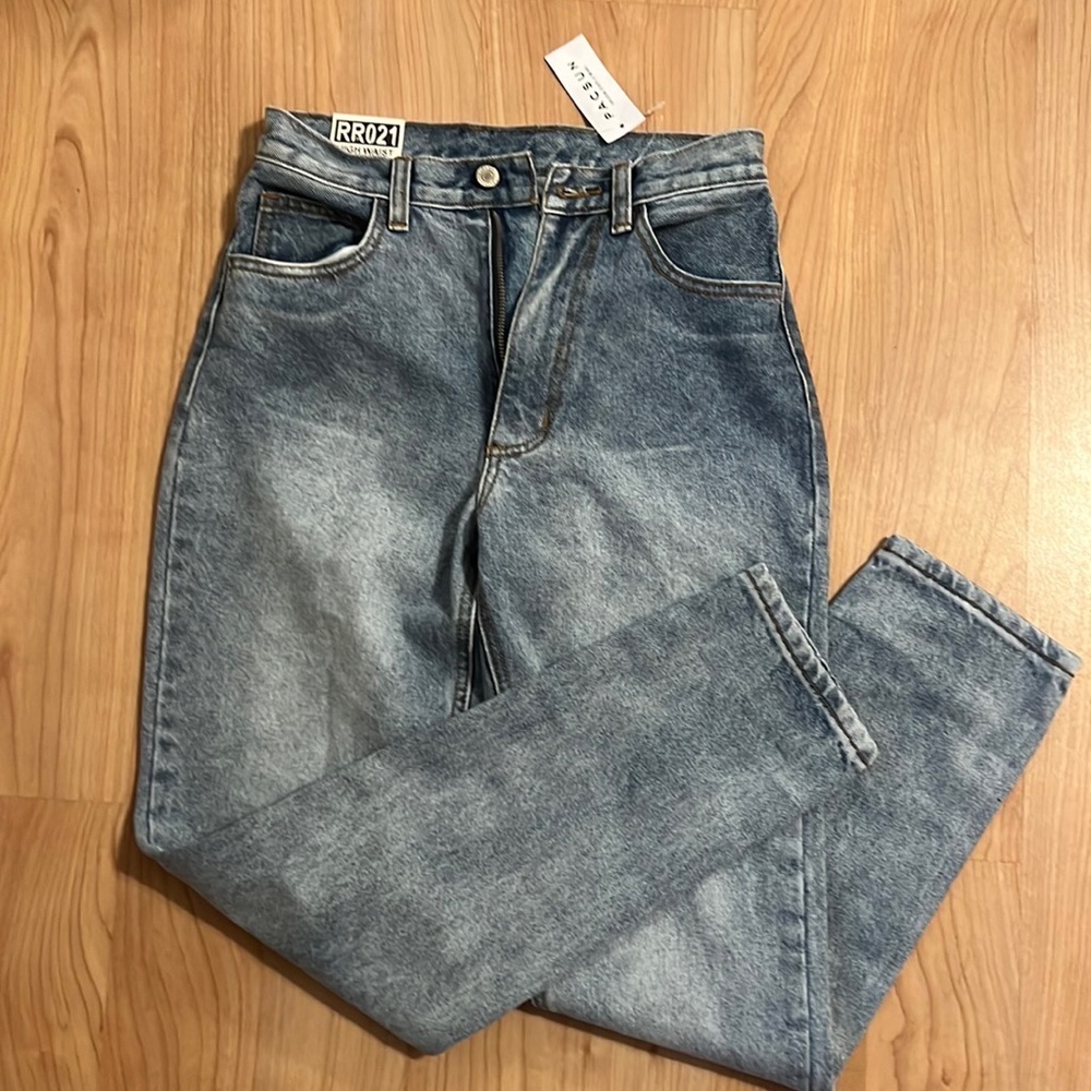 pacsun high waist slim pants light wash jeans